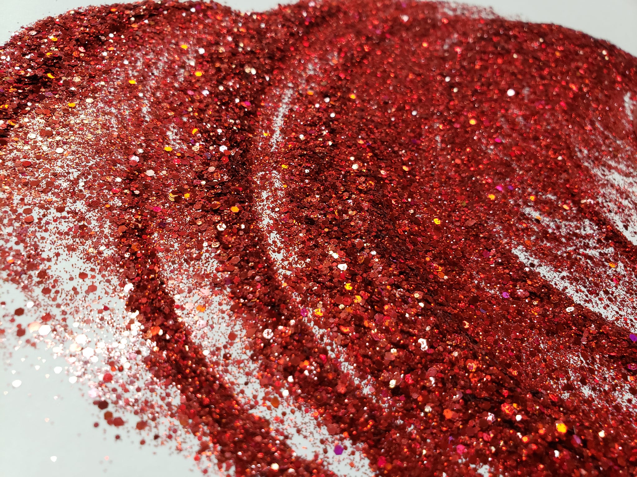 Red Bottoms | Chunky Mix Holographic Glitter